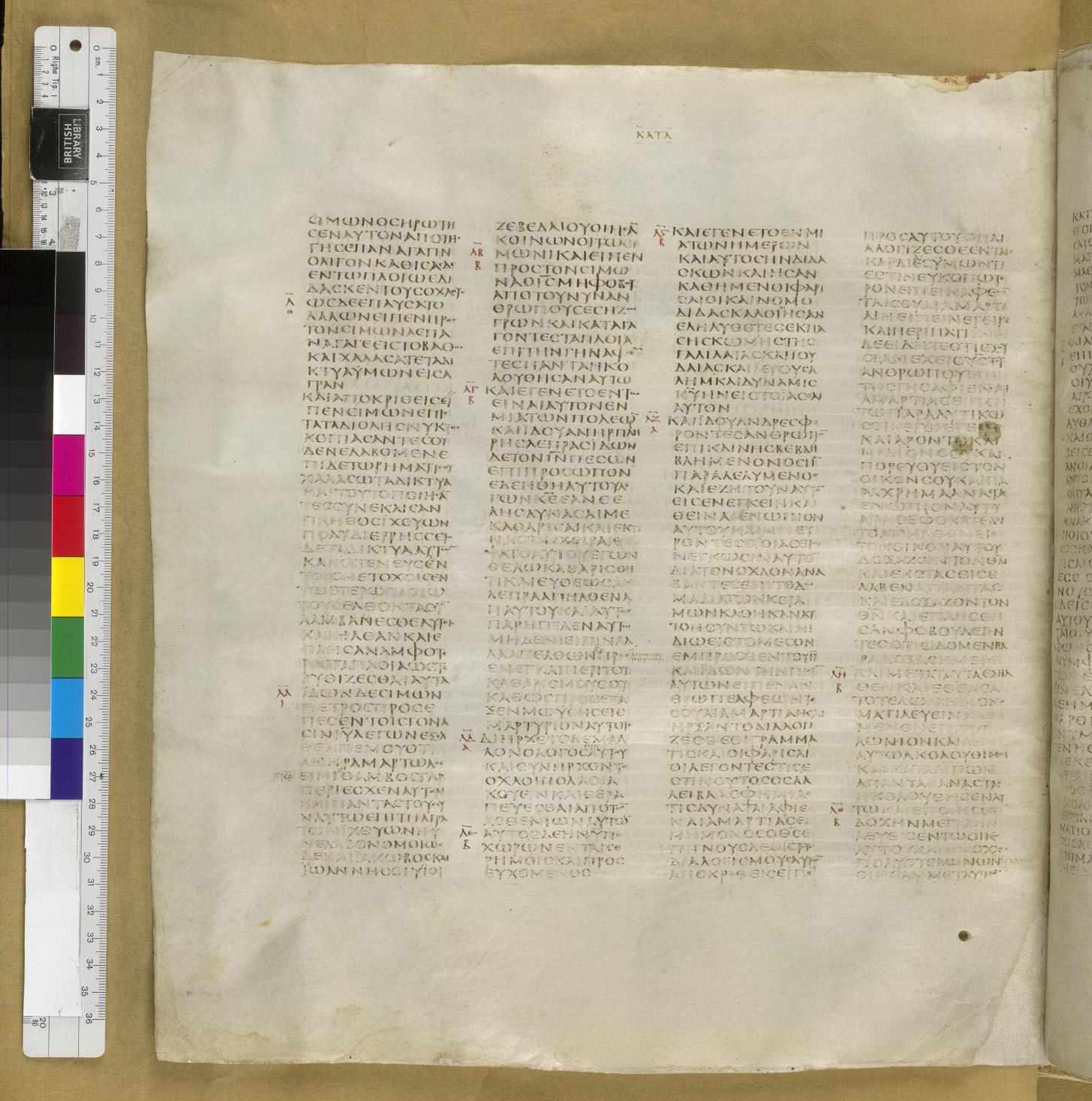 Scan sinaiticus-folios/luke-5-Q77_8v_B490.jpg
